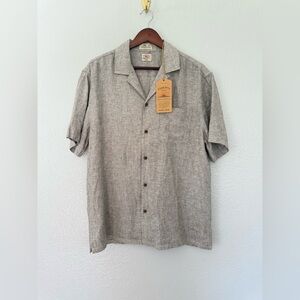 New Faherty Men’s Summer Spring SS Breeze Camp Shirt Size:  Medium